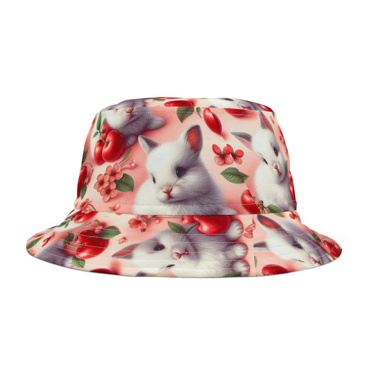 Bucket Hat Bunny Cherry Summer Hat