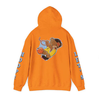 Fun Bear Basketball Hoodie, Cute Animal Apparel, Cozy Sweatshirt Gift, Sportswear for Kids & Adults, Streetwear Style