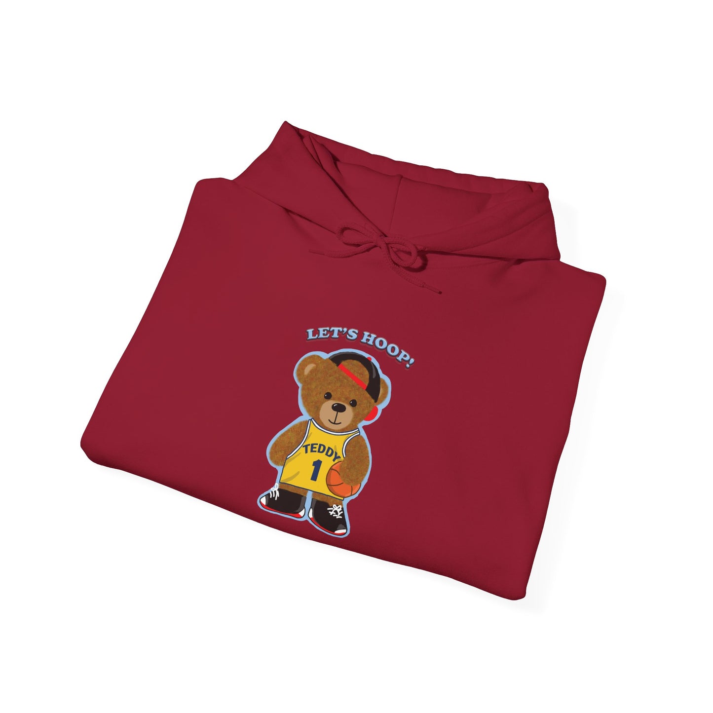Fun Bear Basketball Hoodie, Cute Animal Apparel, Cozy Sweatshirt Gift, Sportswear for Kids & Adults, Streetwear Style