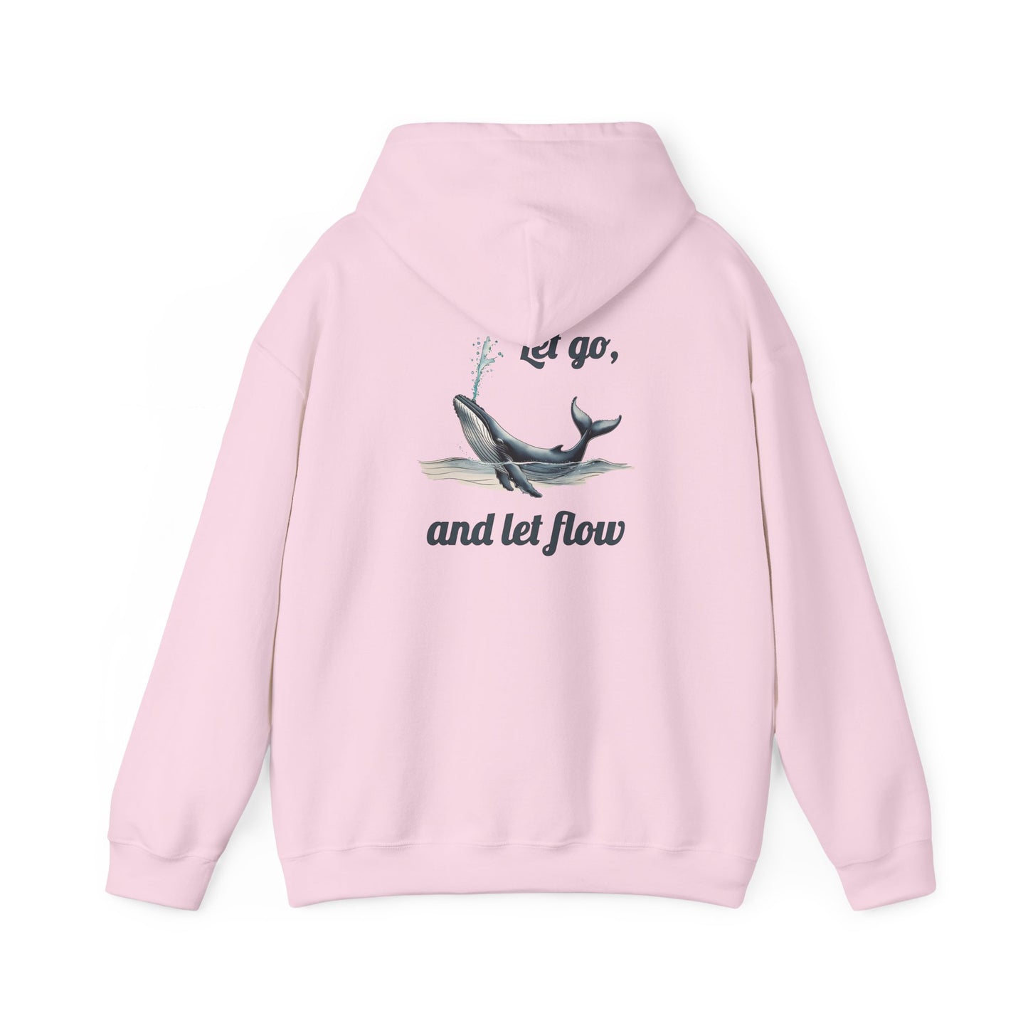 Whale-Themed Yoga Hoodie, Unisex Heavy Blend Sweatshirt, Nature Lover Gift, Relaxation Wear, Eco-Friendly Fashion, Perfect for Meditation