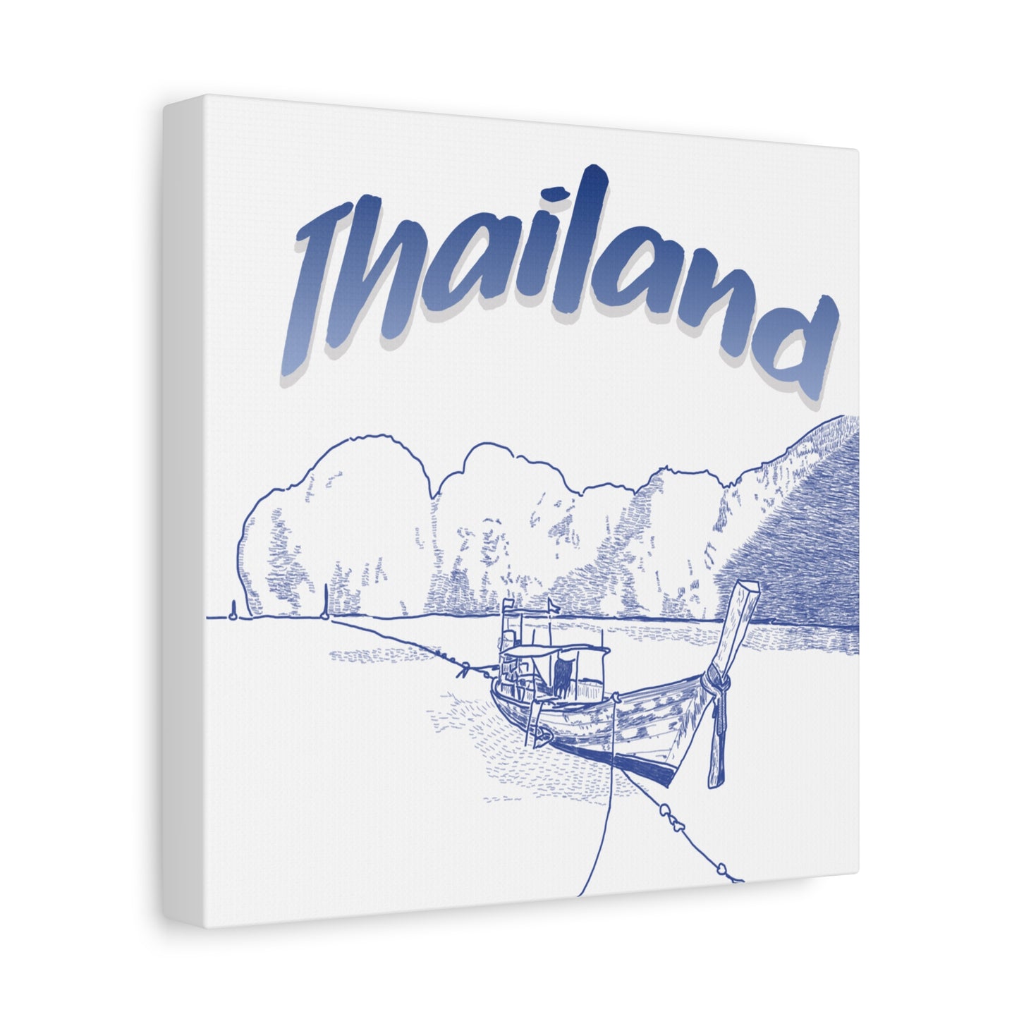Thailand Matte Canvas Wall Art, Coastal Decor, Travel Wall Art, Home Decoration, Gift for Travelers, Ocean Themed Art