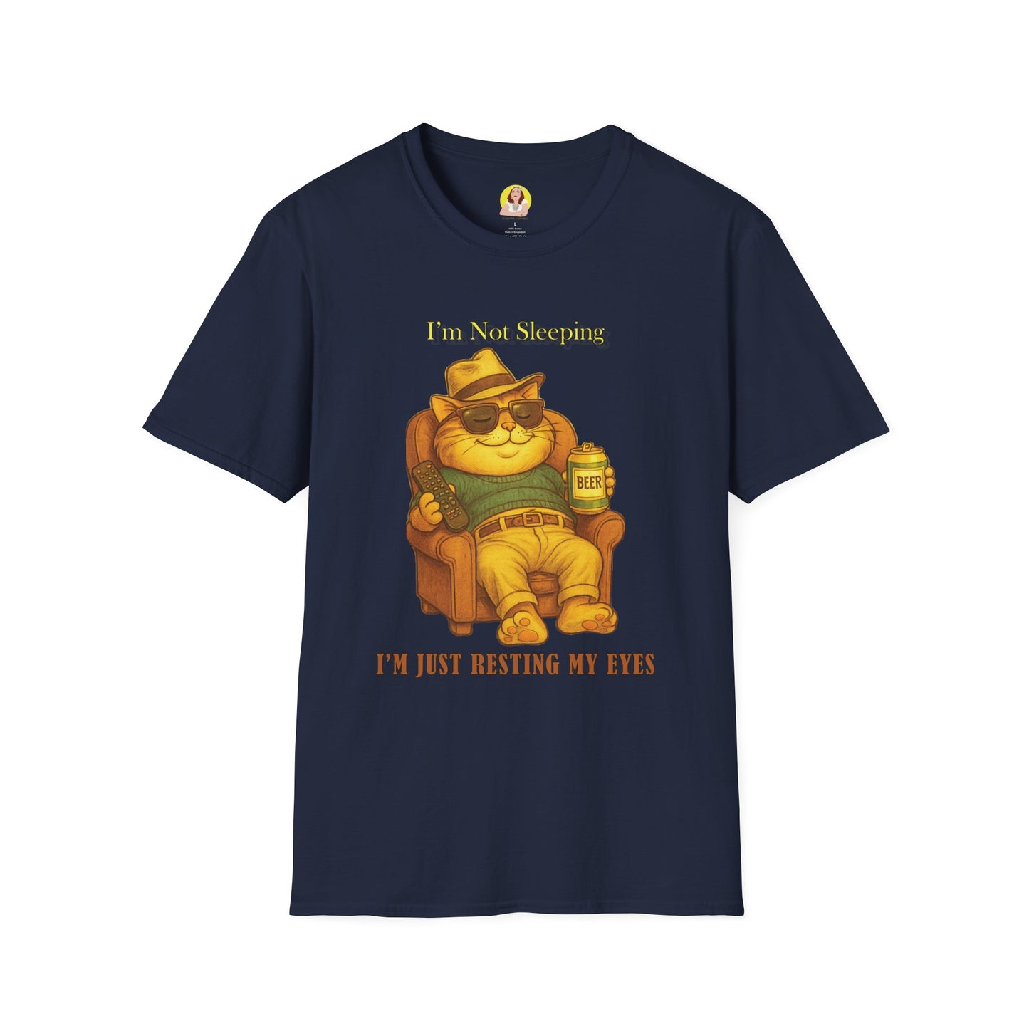 Chill Vibes T-Shirt - I'm Not Sleeping, Just Resting My Eyes, Relaxed Style, Perfect for Lazy Days, Gift for Friends