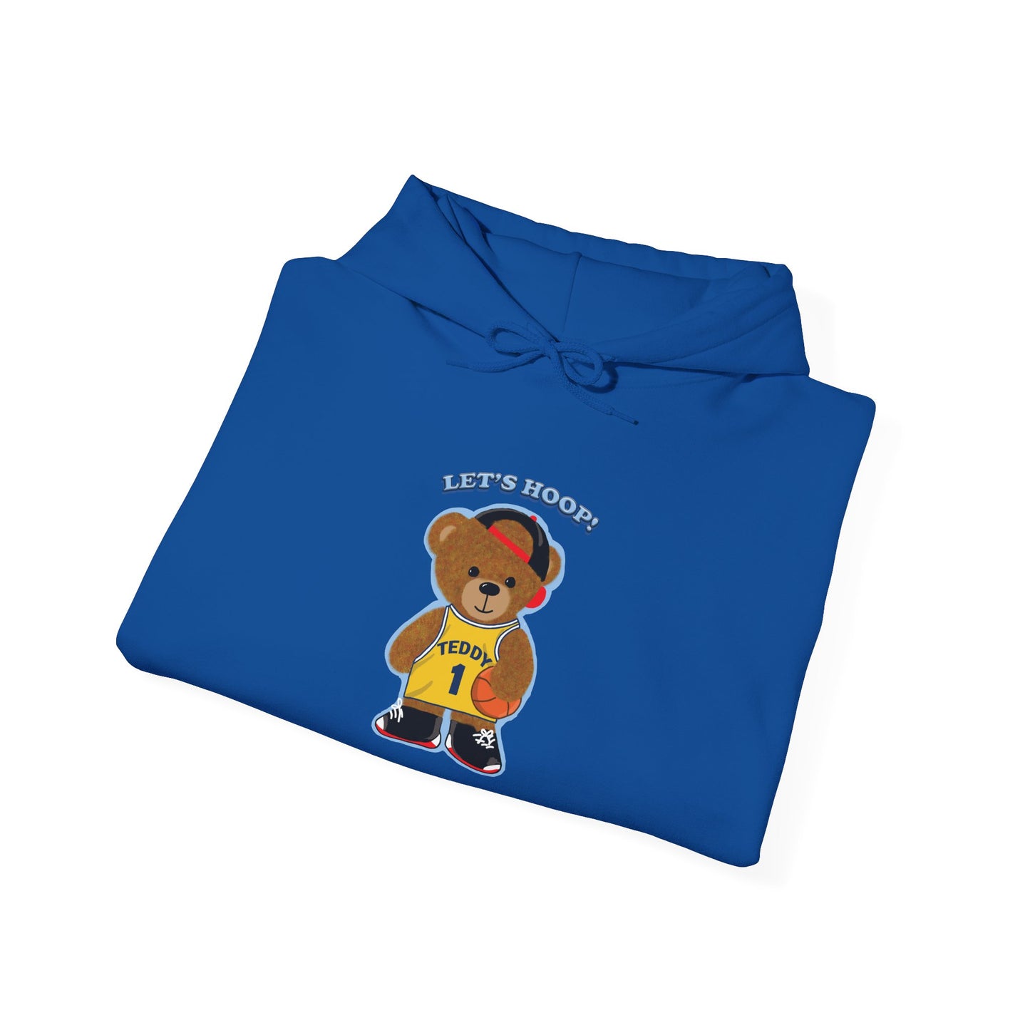 Fun Bear Basketball Hoodie, Cute Animal Apparel, Cozy Sweatshirt Gift, Sportswear for Kids & Adults, Streetwear Style