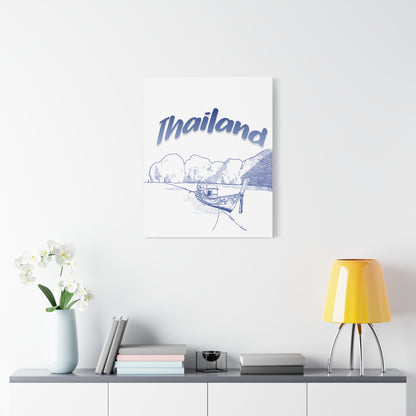 Thailand Matte Canvas Wall Art, Coastal Decor, Travel Wall Art, Home Decoration, Gift for Travelers, Ocean Themed Art