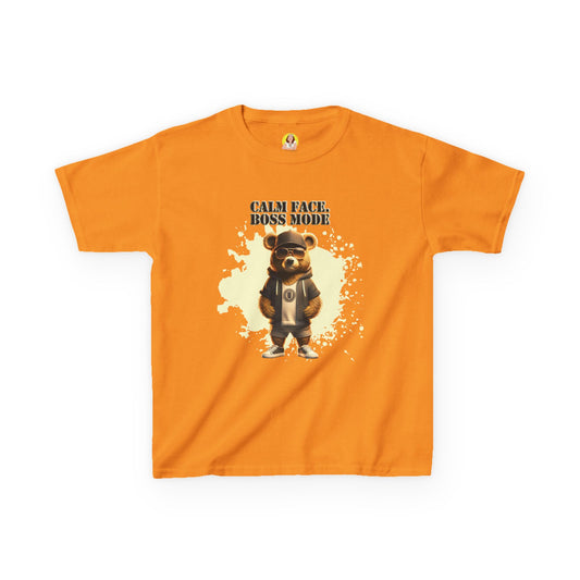 Kids Boss Mode Tee, Cute Kids T-Shirt, Fun Gift for Boys, Colorful Cotton Tee, Playful Apparel for Kids, Birthday Gift Idea