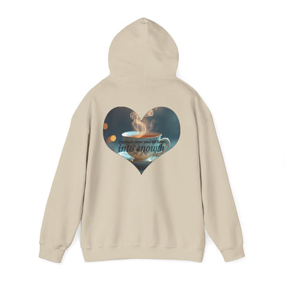 Cozy Inspirational Hoodie: Gratitude Blooms Into Enough, Unisex Sweatshirt, Motivational Gift, Relaxed Style, Perfect for Every Season