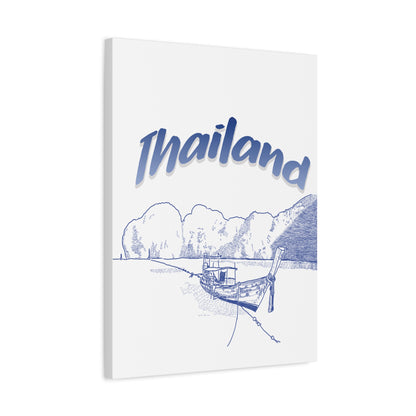 Thailand Matte Canvas Wall Art, Coastal Decor, Travel Wall Art, Home Decoration, Gift for Travelers, Ocean Themed Art