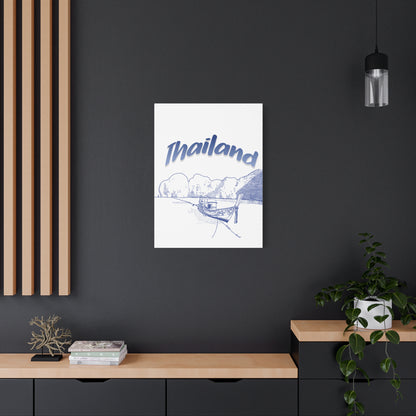 Thailand Matte Canvas Wall Art, Coastal Decor, Travel Wall Art, Home Decoration, Gift for Travelers, Ocean Themed Art