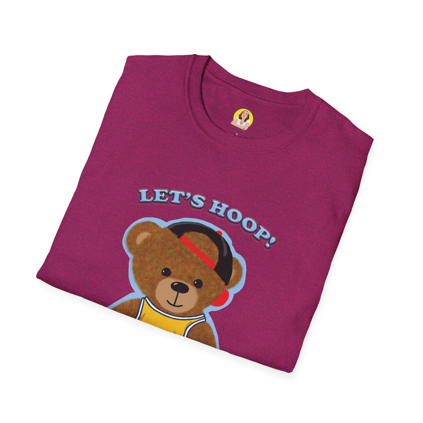 Basketball Teddy Bear T-Shirt, Cute Unisex Tee, Sporty Gift Idea, Fun Playful Apparel, Birthday, Holiday, Casual Wear