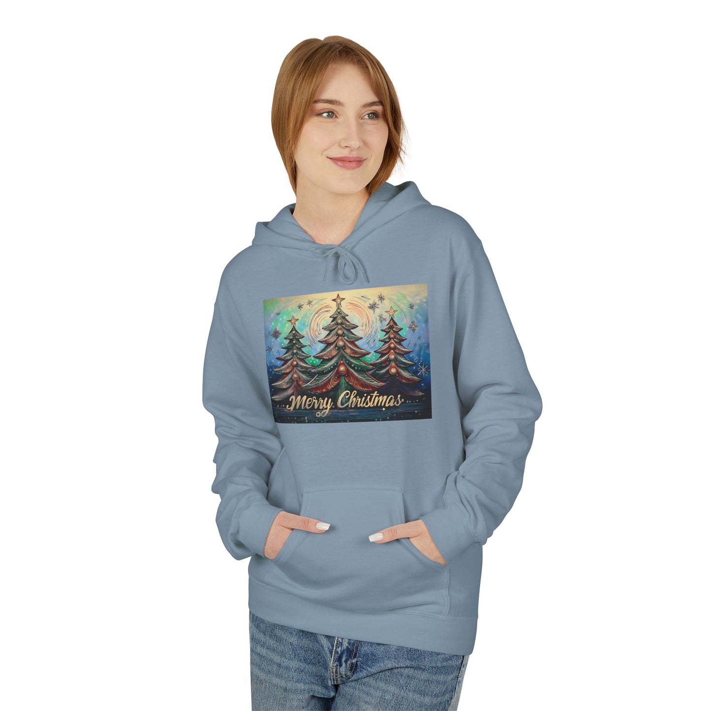 Cozy Christmas Hoodie, Unisex Holiday Sweatshirt, Fleece Pullover for Winter Gifting, Merry Christmas Apparel, Warm Festive Wear
