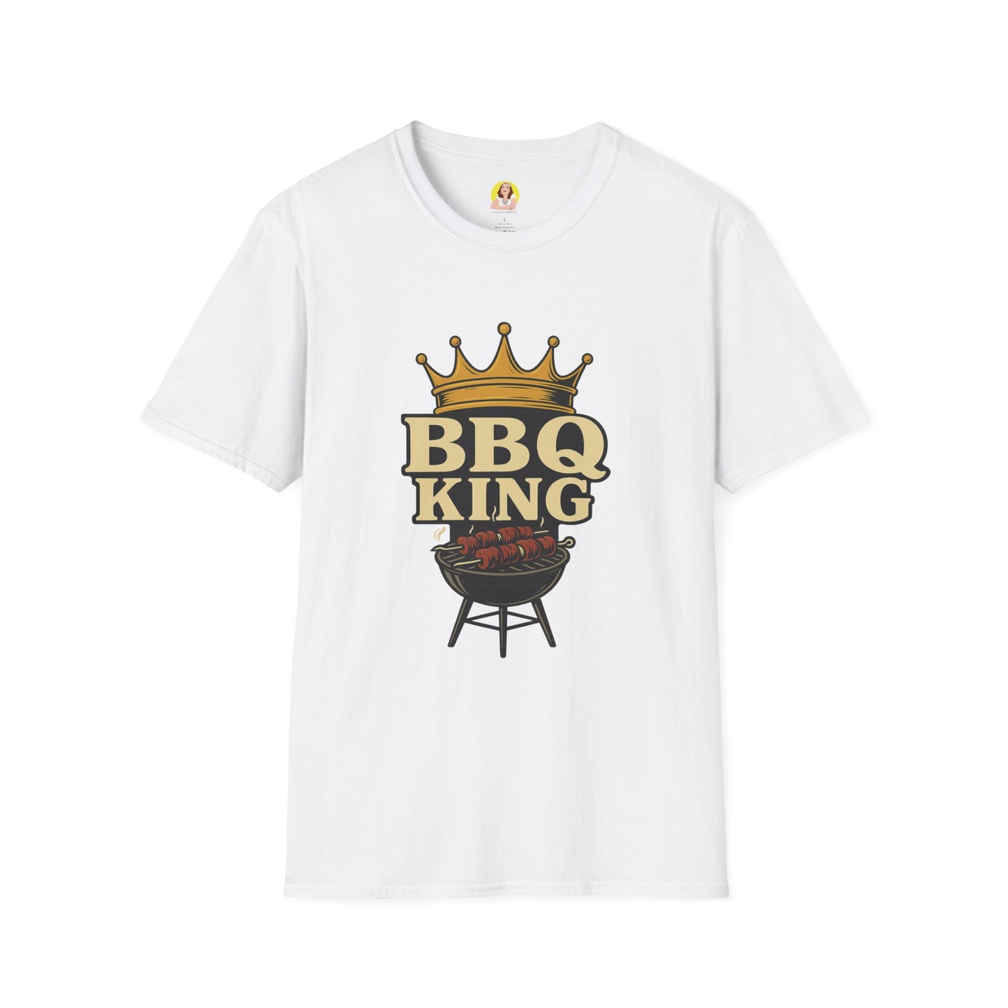 BBQ King T-Shirt - Unisex Softstyle Tee, Perfect for Grilling Season, Father's Day Gift, Backyard BBQs, Cookouts, Summer Fun