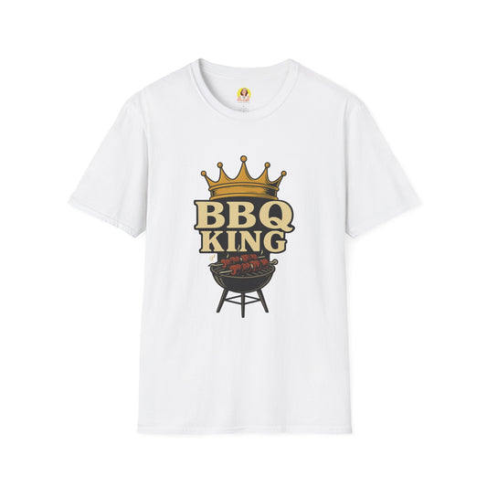 BBQ King T-Shirt - Unisex Softstyle Tee, Perfect for Grilling Season, Father's Day Gift, Backyard BBQs, Cookouts, Summer Fun
