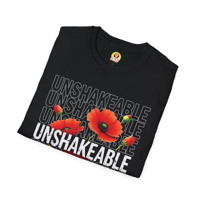 Unshakeable Floral T-Shirt, Motivational Tee, Casual Wear, Gift for Friends, Inspirational Apparel, Summer Fashion
