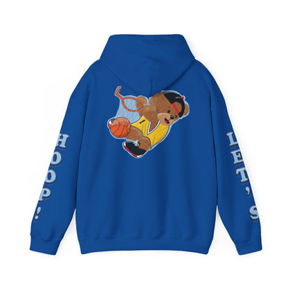 Fun Bear Basketball Hoodie, Cute Animal Apparel, Cozy Sweatshirt Gift, Sportswear for Kids & Adults, Streetwear Style