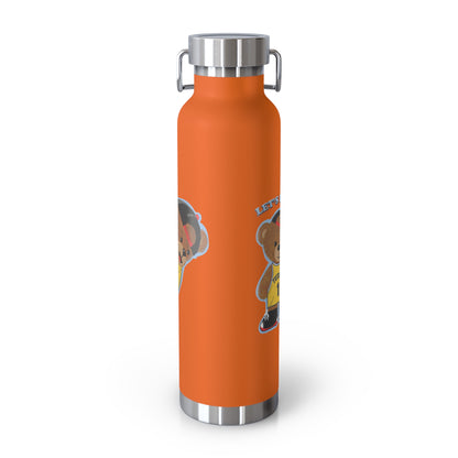 Sporty Insulated Water Bottle - Motivational Hydration for Athletes, Travel, Gym, Basketball Lovers, Personalized Gift