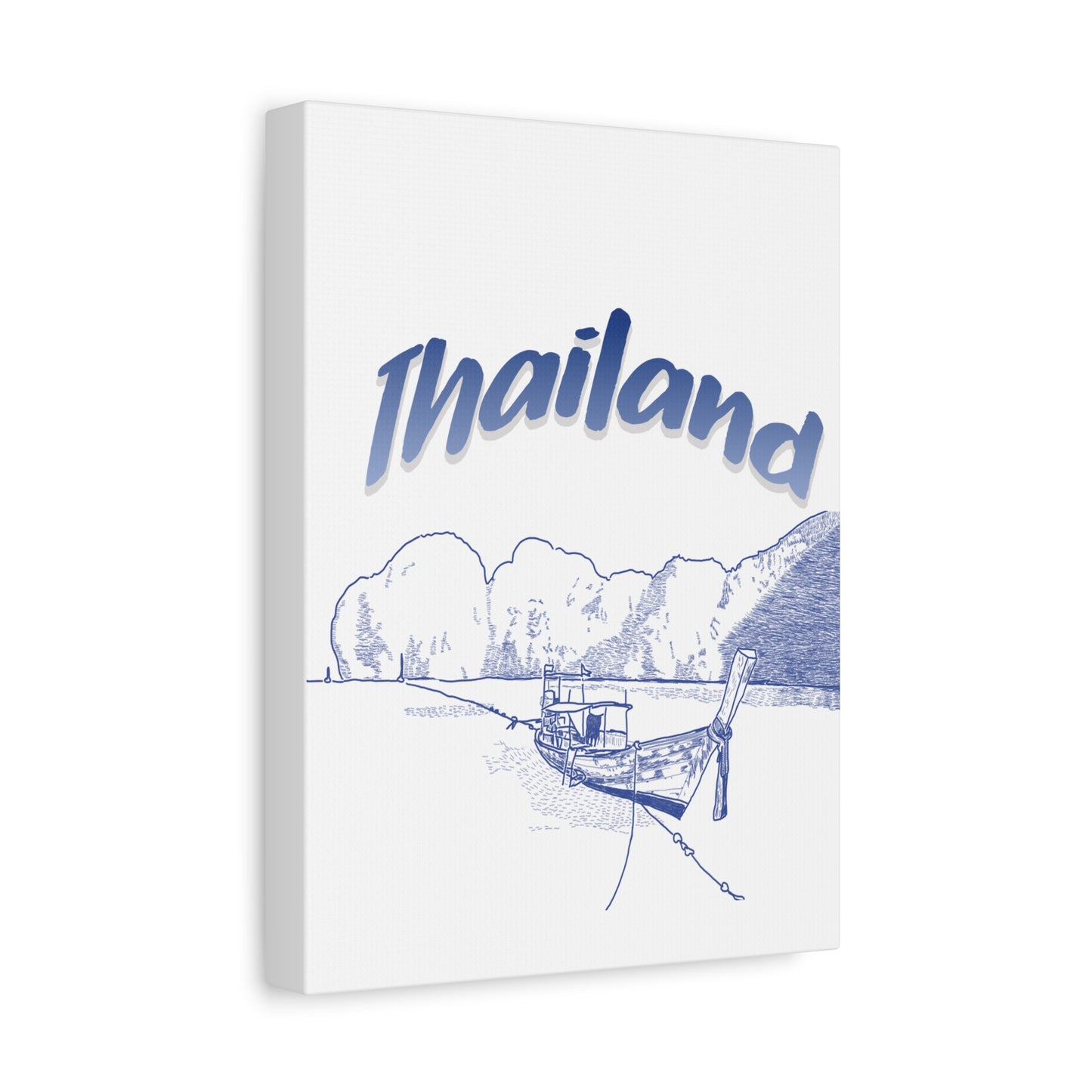 Thailand Matte Canvas Wall Art, Coastal Decor, Travel Wall Art, Home Decoration, Gift for Travelers, Ocean Themed Art