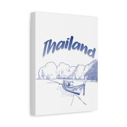 Thailand Matte Canvas Wall Art, Coastal Decor, Travel Wall Art, Home Decoration, Gift for Travelers, Ocean Themed Art