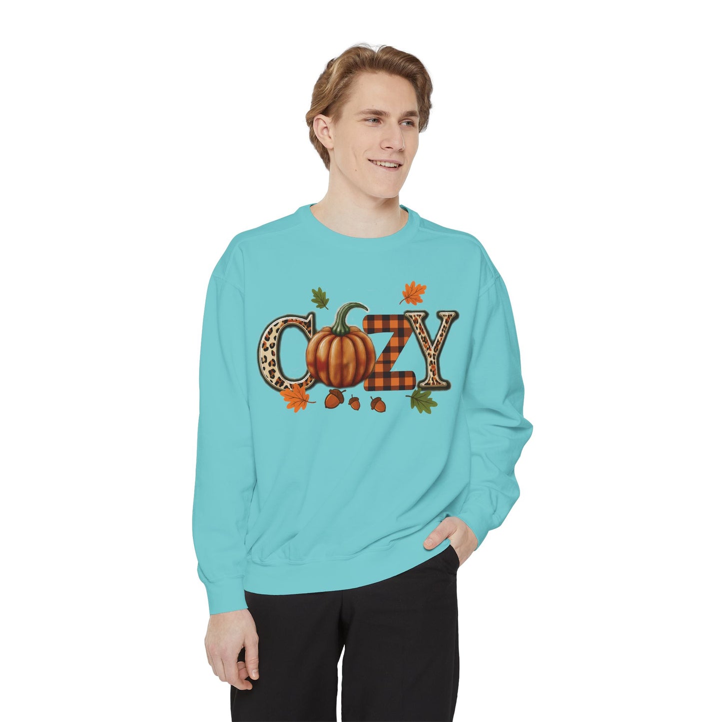 Cozy Pumpkin Sweatshirt, Fall Fashion, Unisex Sweatshirt, Autumn Apparel, Gift for Her, Thanksgiving Sweatshirt