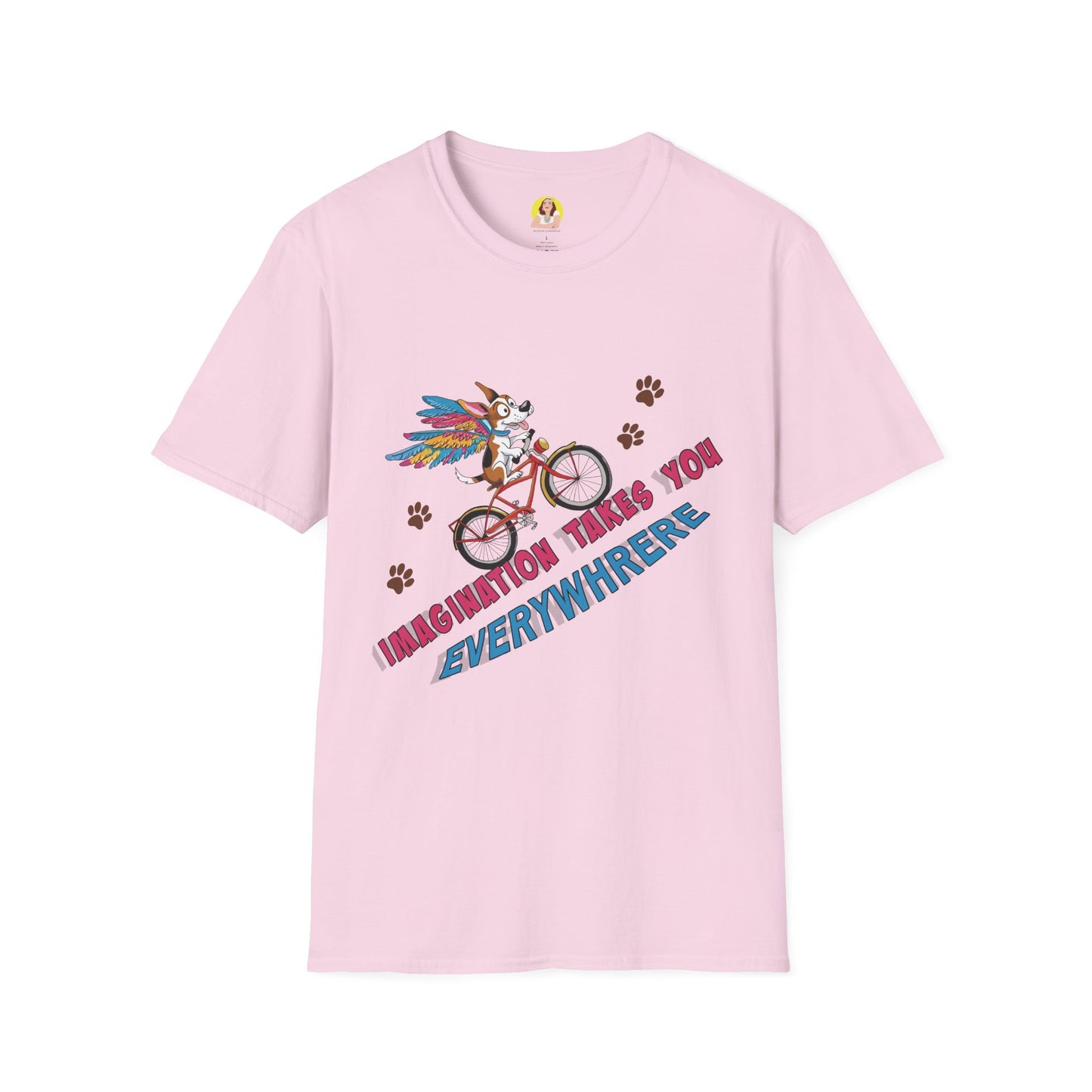 Imagination Adventure T-Shirt | Unique Graphic Tee | Gift for Dreamers, Creative Minds, Art Lovers, Bike Enthusiasts