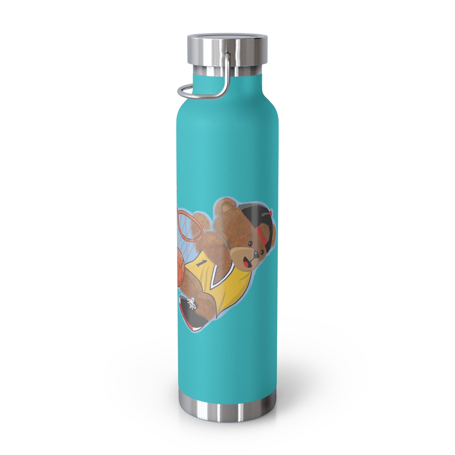 Sporty Insulated Water Bottle - Motivational Hydration for Athletes, Travel, Gym, Basketball Lovers, Personalized Gift