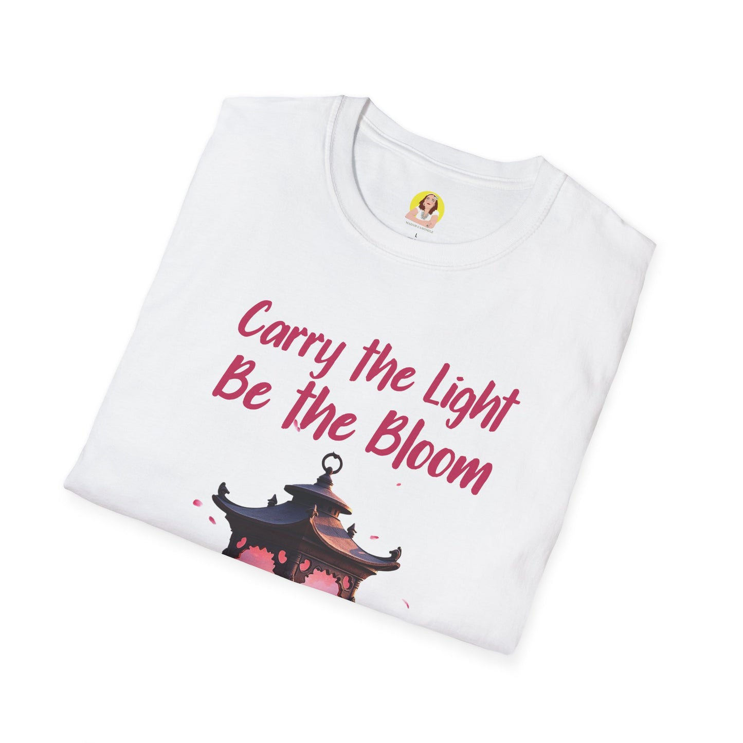 Inspirational Graphic T-Shirt - "Carry the Light, Be the Bloom" - Motivational Apparel for Everyday Wear, Gift for Friends, Self-Care [...]