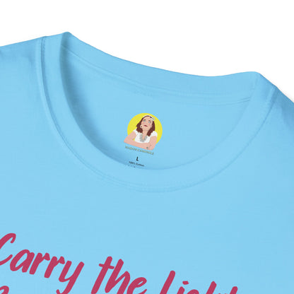 Inspirational Graphic T-Shirt - "Carry the Light, Be the Bloom" - Motivational Apparel for Everyday Wear, Gift for Friends, Self-Care [...]
