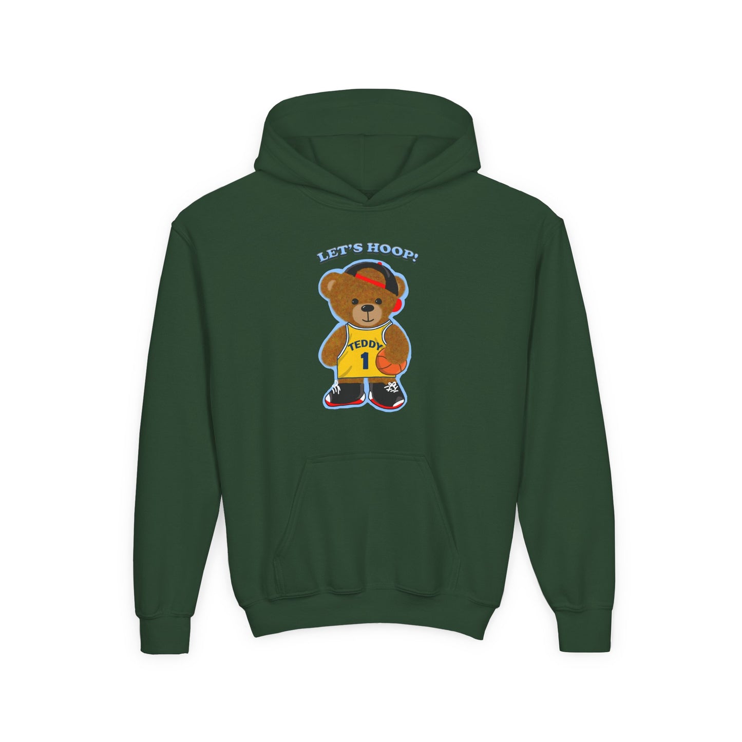 Basketball Bear Hoodie - Fun Youth Sweatshirt, Kids Sports Gift, Perfect for Birthdays, Playtime, and Celebrations