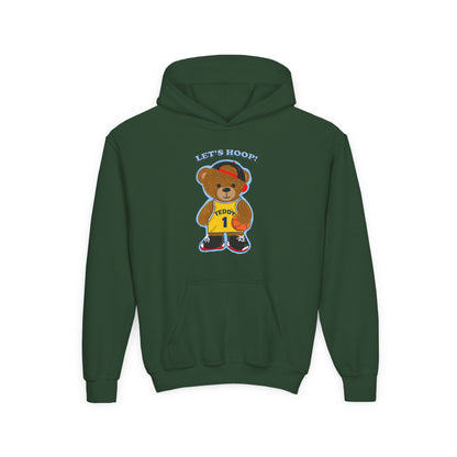 Basketball Bear Hoodie - Fun Youth Sweatshirt, Kids Sports Gift, Perfect for Birthdays, Playtime, and Celebrations