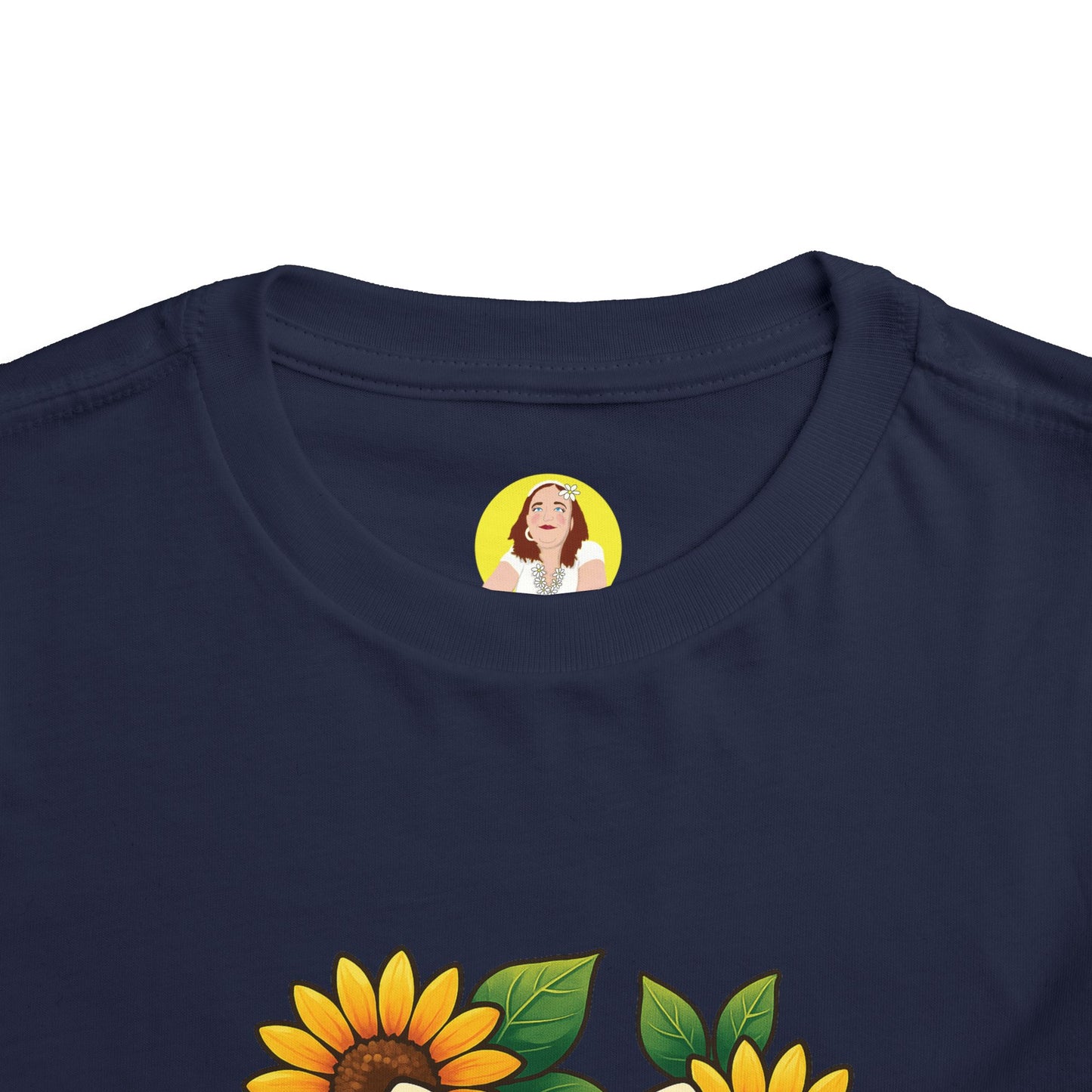Cute Cat Graphic Toddler Tee, Kids Shirt, Summer Outfit, Gift for Toddlers, Floral Tee, Funny Baby Clothes