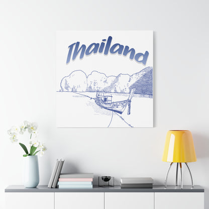 Thailand Matte Canvas Wall Art, Coastal Decor, Travel Wall Art, Home Decoration, Gift for Travelers, Ocean Themed Art