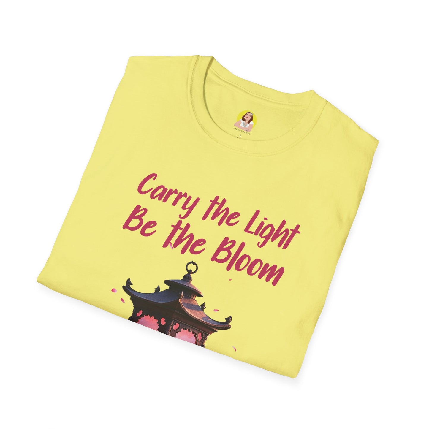 Inspirational Graphic T-Shirt - "Carry the Light, Be the Bloom" - Motivational Apparel for Everyday Wear, Gift for Friends, Self-Care [...]
