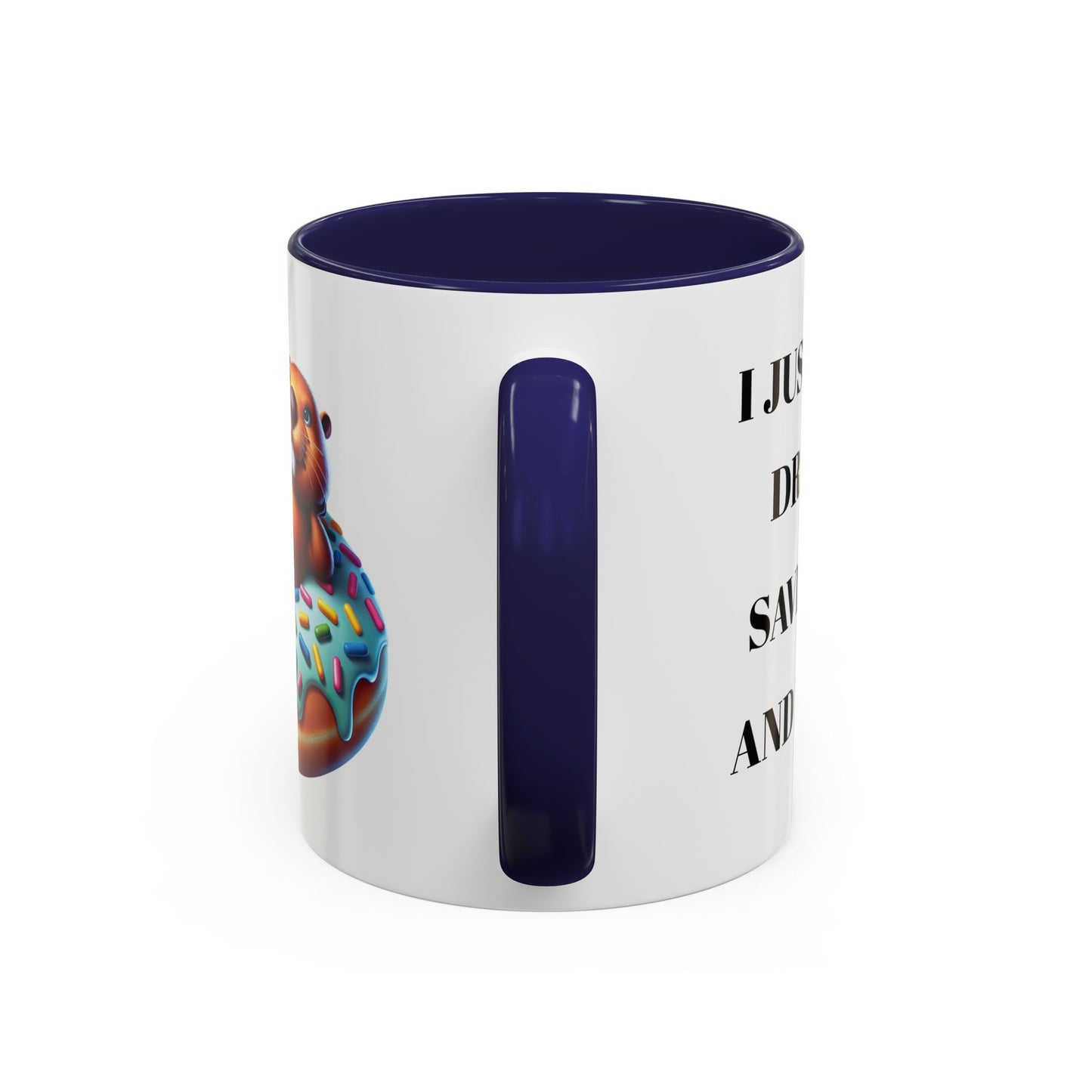 Cute Beaver Donut Coffee Mug - Fun Gift for Animal Lovers