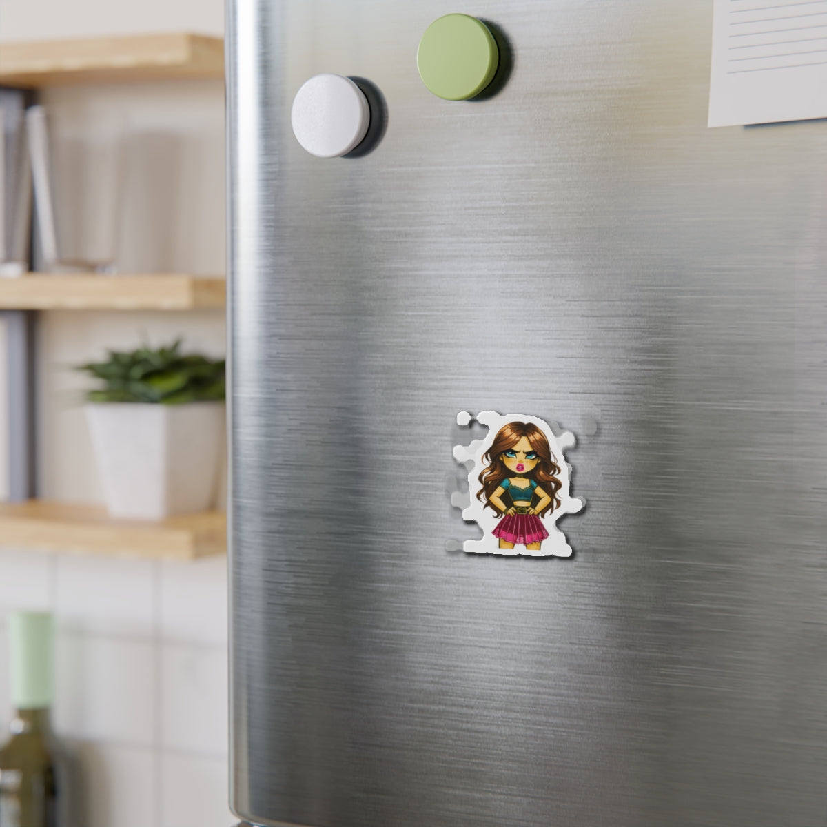 Stylish Character Die-Cut Magnets | Fun Home Decor, Gifts for Teens, Fridge Magnet, Cute Refrigerator Decor, Trendy Office Supplies