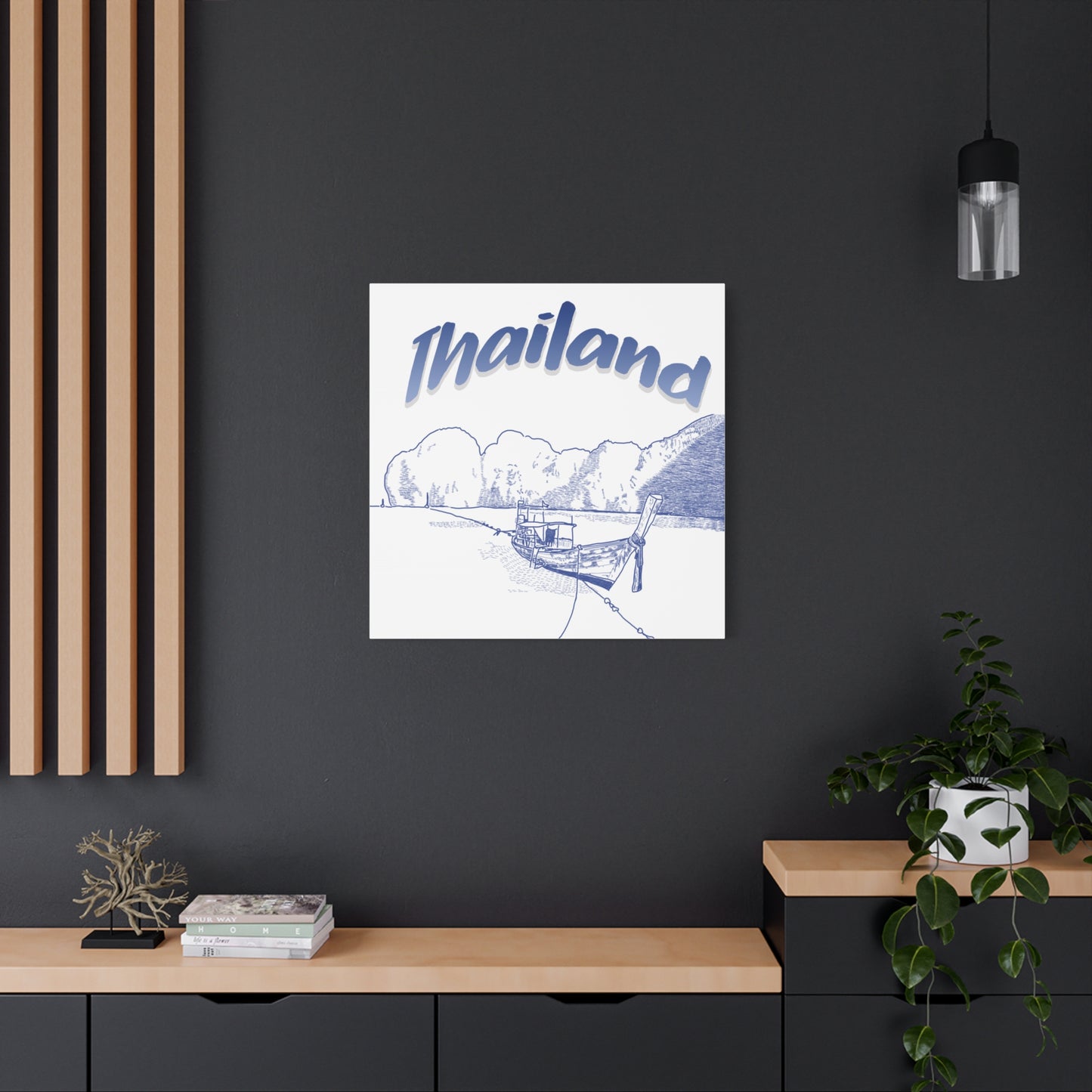 Thailand Matte Canvas Wall Art, Coastal Decor, Travel Wall Art, Home Decoration, Gift for Travelers, Ocean Themed Art