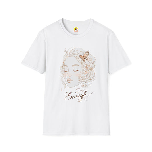 Empowering I'm Enough T-Shirt, Unisex Softstyle Tee, Self-Love Gift, Affirmation Apparel, Everyday Comfort Wear