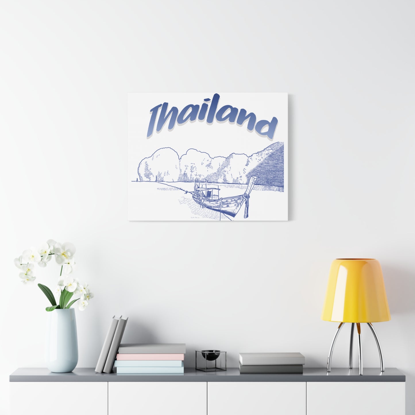 Thailand Matte Canvas Wall Art, Coastal Decor, Travel Wall Art, Home Decoration, Gift for Travelers, Ocean Themed Art