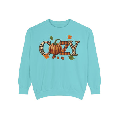 Cozy Pumpkin Sweatshirt, Fall Fashion, Unisex Sweatshirt, Autumn Apparel, Gift for Her, Thanksgiving Sweatshirt