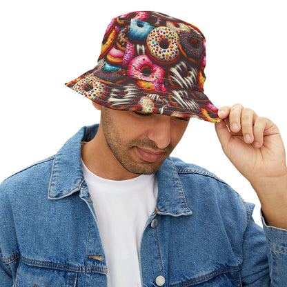 Colorful Donut Bucket Hat - Fun & Playful Summer Accessory