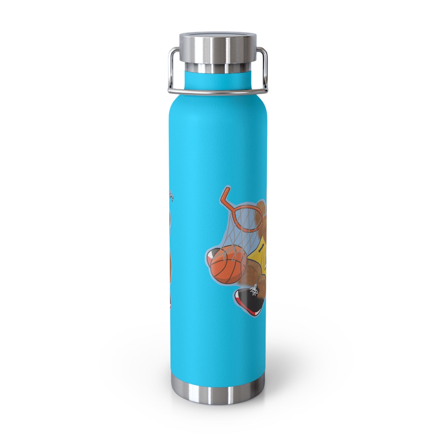 Sporty Insulated Water Bottle - Motivational Hydration for Athletes, Travel, Gym, Basketball Lovers, Personalized Gift