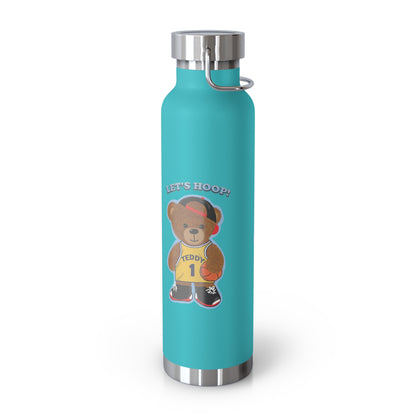 Sporty Insulated Water Bottle - Motivational Hydration for Athletes, Travel, Gym, Basketball Lovers, Personalized Gift
