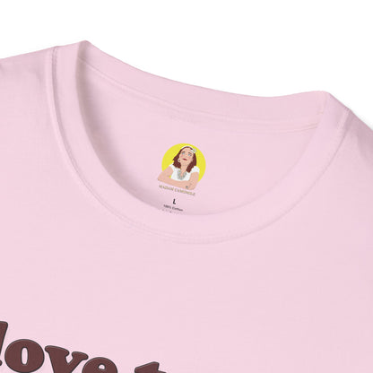 Cute Animal Lover T-Shirt, I Love to Eat Design, Nature Tee, Gifts for Animal Lovers, Casual Wear, Fun Gift, Eco-Friendly Fashion, Hebrew T-Shirt