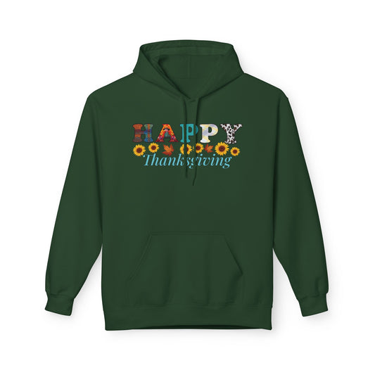 Thanksgiving Hoodie, Happy Thanksgiving Fleece, Cozy Fall Sweatshirt, Autumn Apparel, Thanksgiving Gift Idea