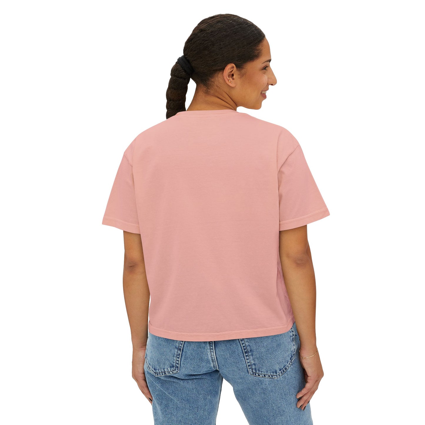 Women's Boxy Tee - Cute Cat Design, Perfect Gift for Mom