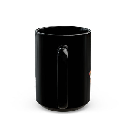 Black Mug With Cute cat design - Perfect Gift For Mom