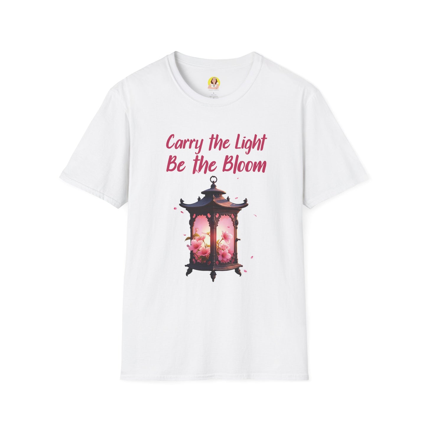 Inspirational Graphic T-Shirt - "Carry the Light, Be the Bloom" - Motivational Apparel for Everyday Wear, Gift for Friends, Self-Care [...]