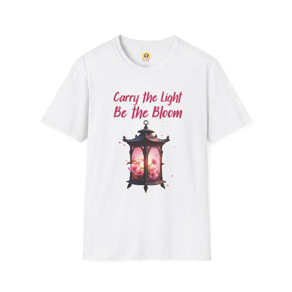 Inspirational Graphic T-Shirt - "Carry the Light, Be the Bloom" - Motivational Apparel for Everyday Wear, Gift for Friends, Self-Care [...]