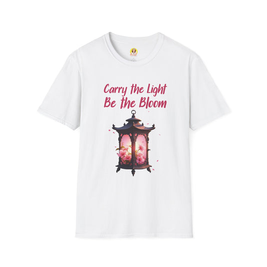 Inspirational Graphic T-Shirt - "Carry the Light, Be the Bloom" - Motivational Apparel for Everyday Wear, Gift for Friends, Self-Care [...]