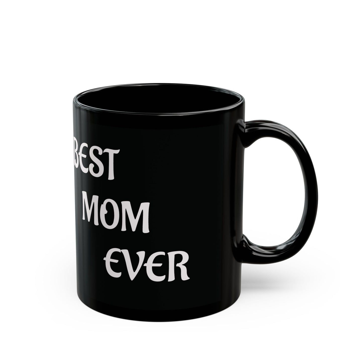 Black Mug With Cute cat design - Perfect Gift For Mom