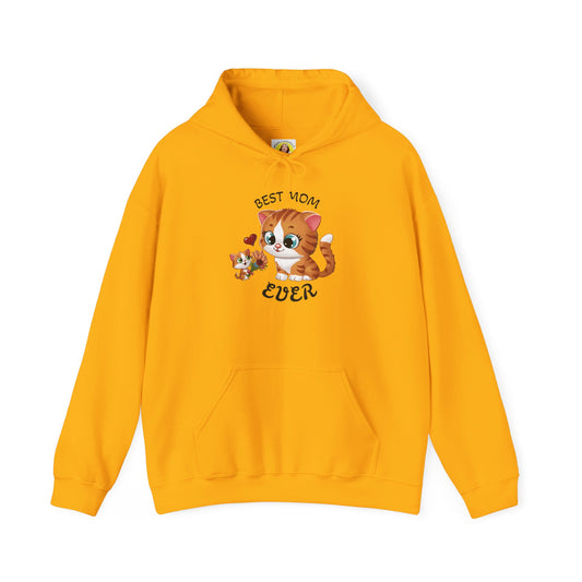 Best Mom Ever Cat Hooded Sweatshirt