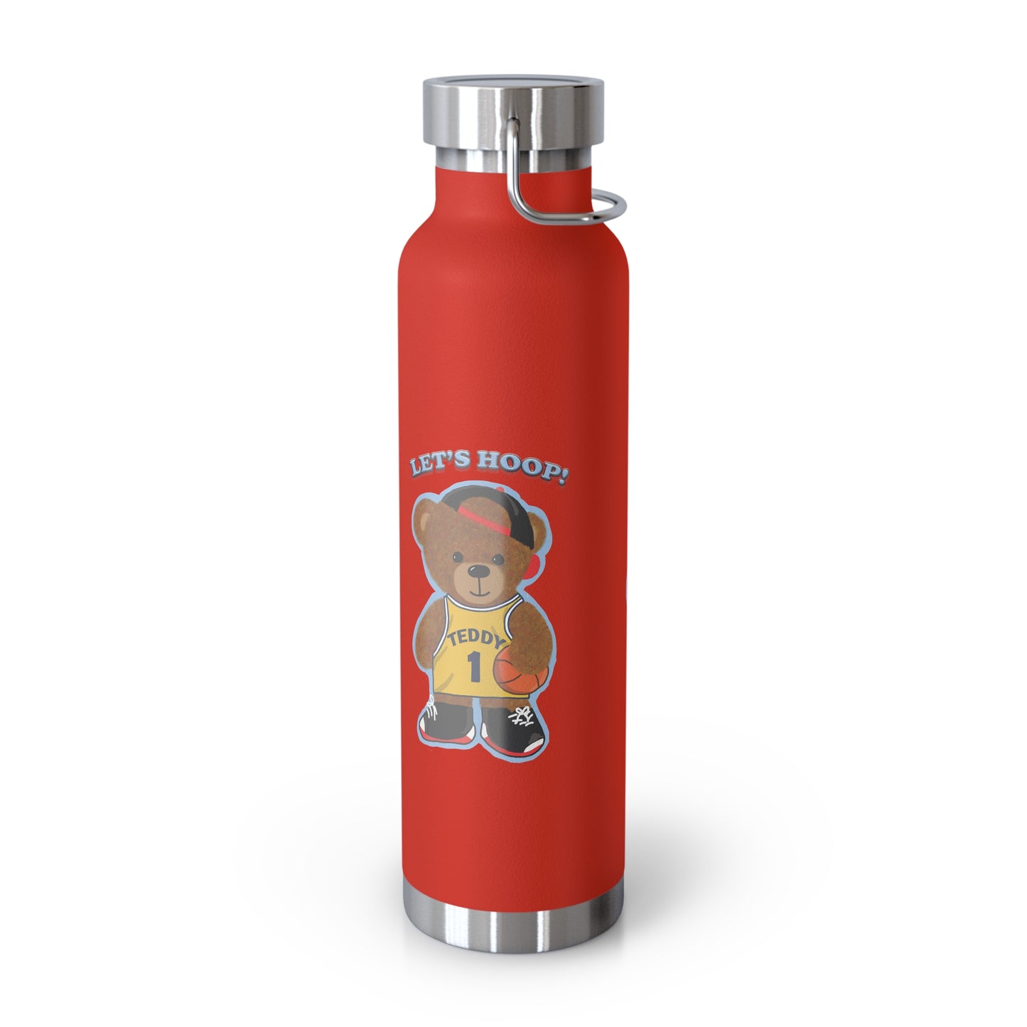 Sporty Insulated Water Bottle - Motivational Hydration for Athletes, Travel, Gym, Basketball Lovers, Personalized Gift